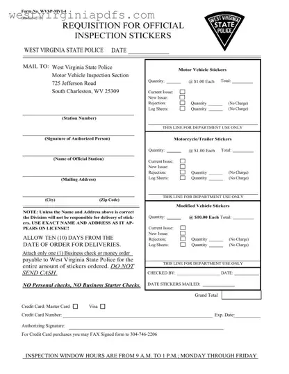 Fill Out a Valid No Wv Mvi 4 Form