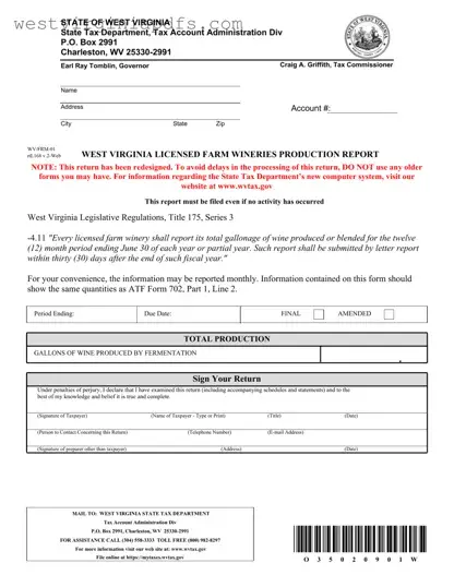 Fill Out a Valid Wv Frm 01 Form